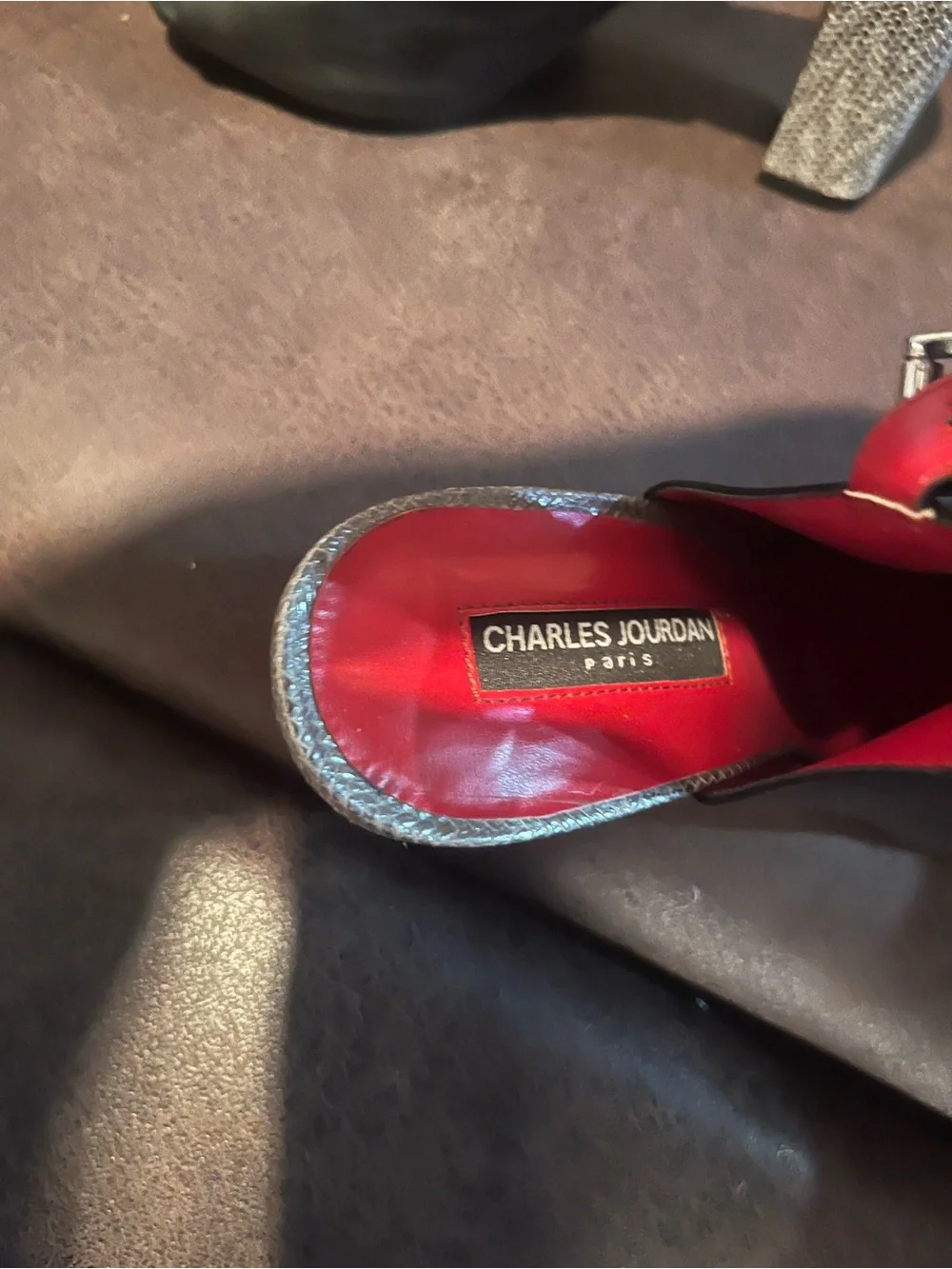 Charles Jourdan Paris Black Peep Toe Heels – Size 8.5 – Like New